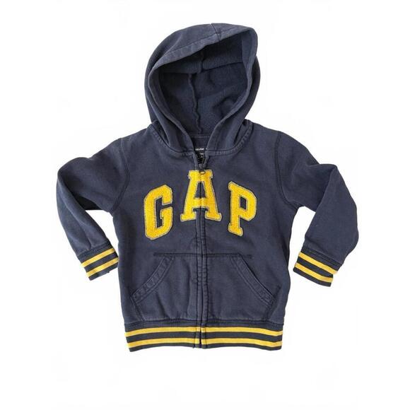 GAP Other - Baby Gap Logo Print Zip Hoodie Blue fits 4 yr year old comfy fleece